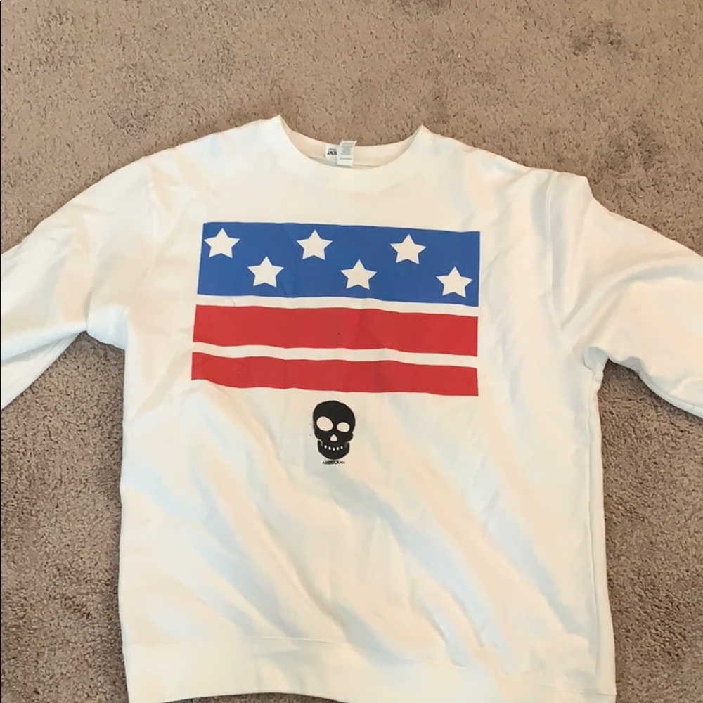 Red White Blue Flag Sweater